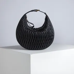 Cookie 28 Custard Apple Black Shoulder Bag