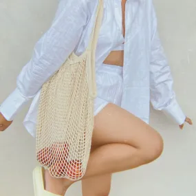 Cotton Mesh Shopping Bag