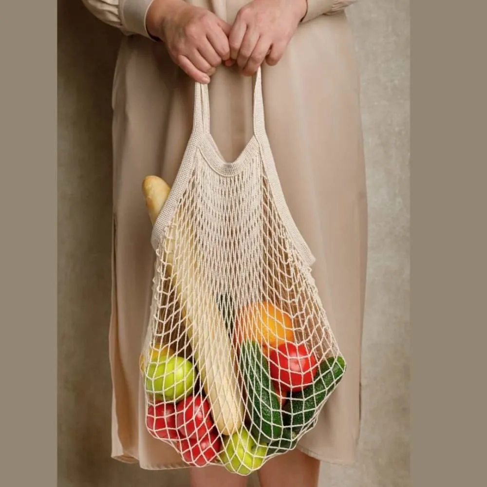 Cotton Mesh Shopping Bag