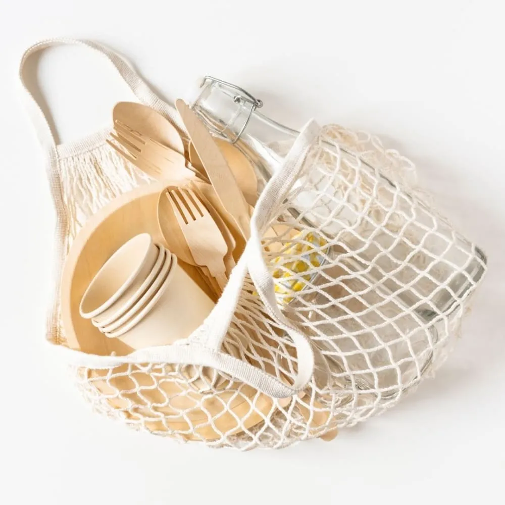 Cotton Mesh Shopping Bag