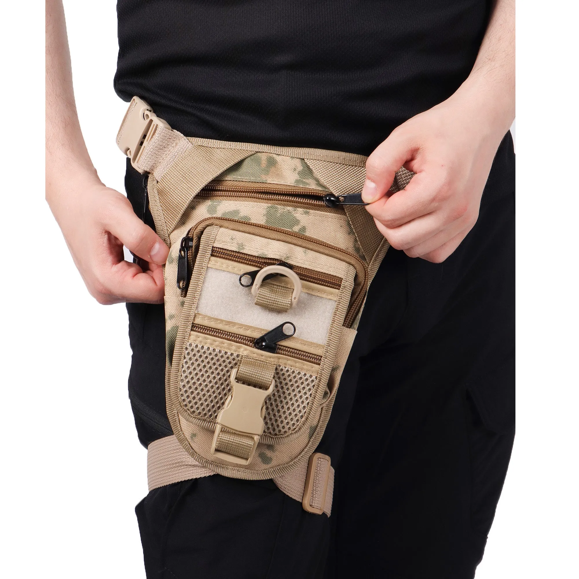 CRW Camouflage Shoulder or Leg Gun Carrying Bag with Strap