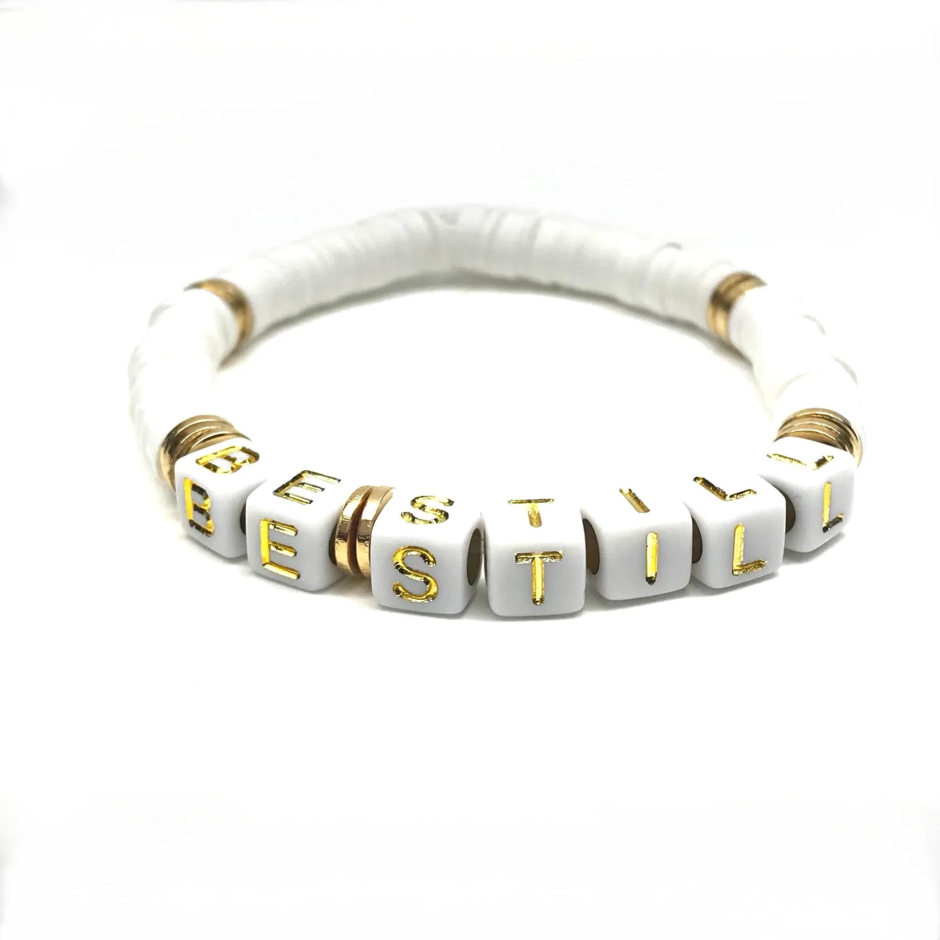 CUBE WORD HEISHI STRETCH BRACELET