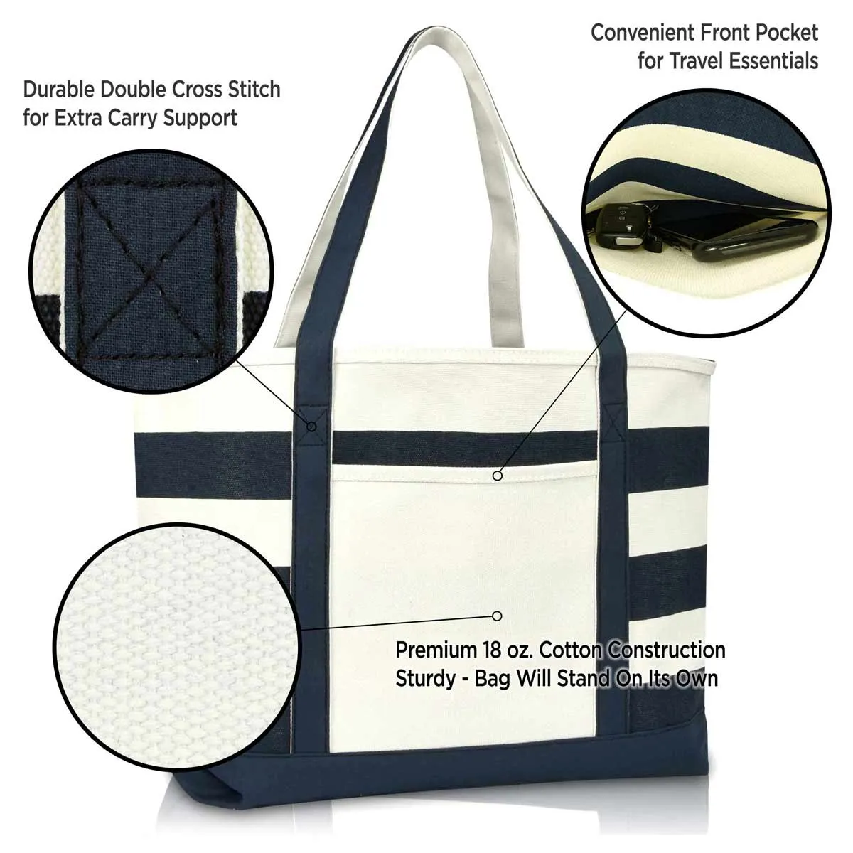 Dalix Sailboat Tote Bag