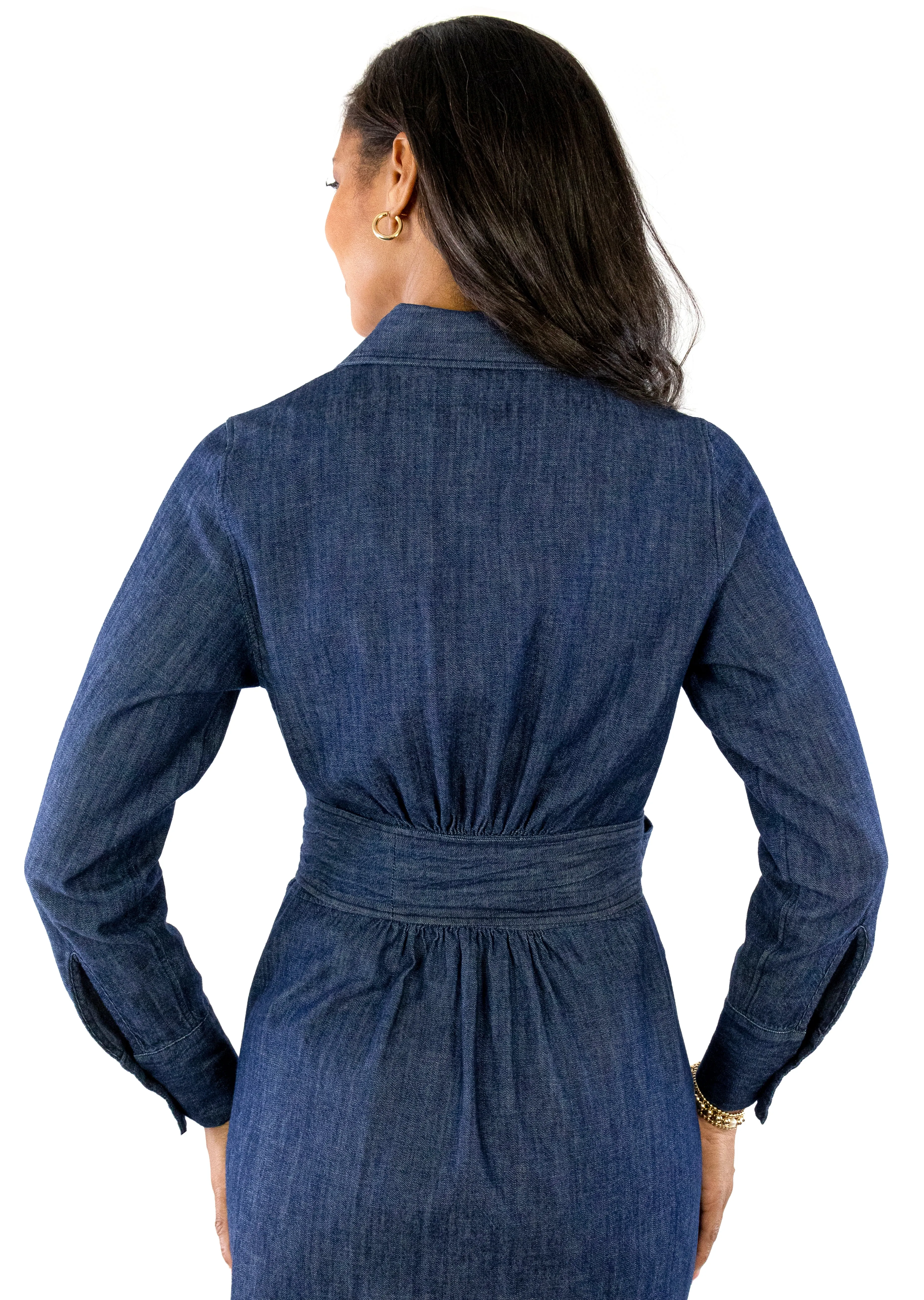 Denim Midi Dress - Denim