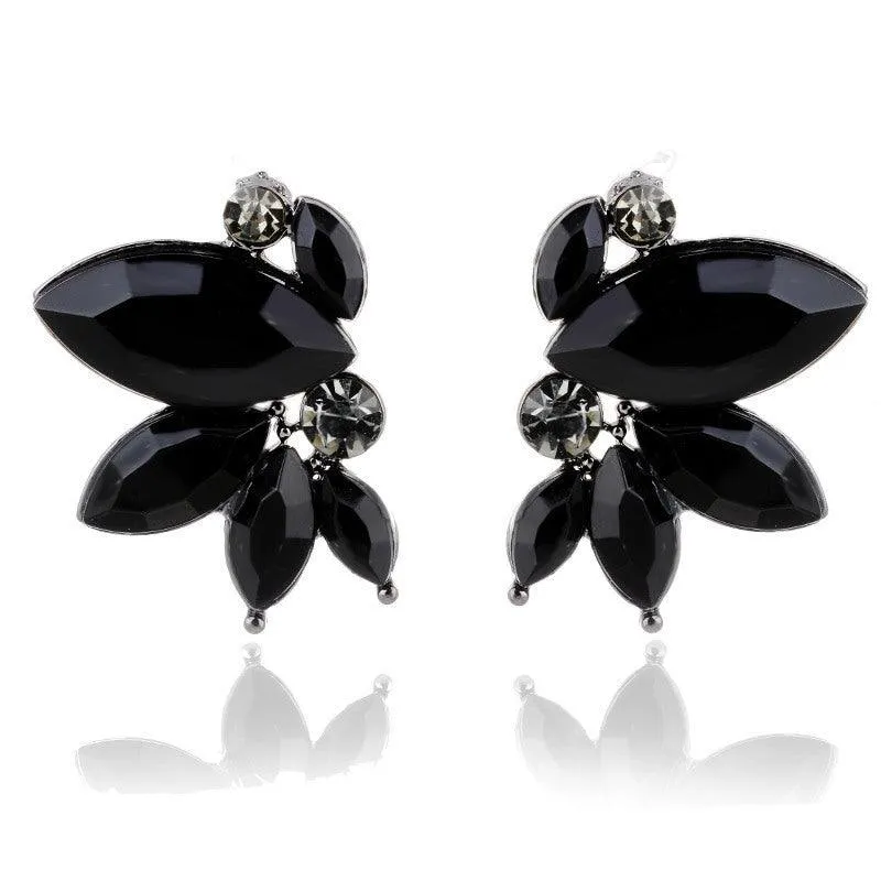 E8.Rhinestone Decor Stud Earrings