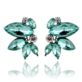 E8.Rhinestone Decor Stud Earrings