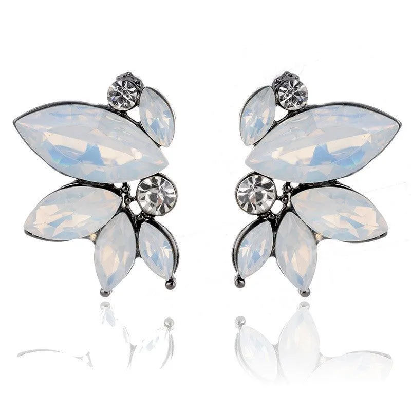 E8.Rhinestone Decor Stud Earrings