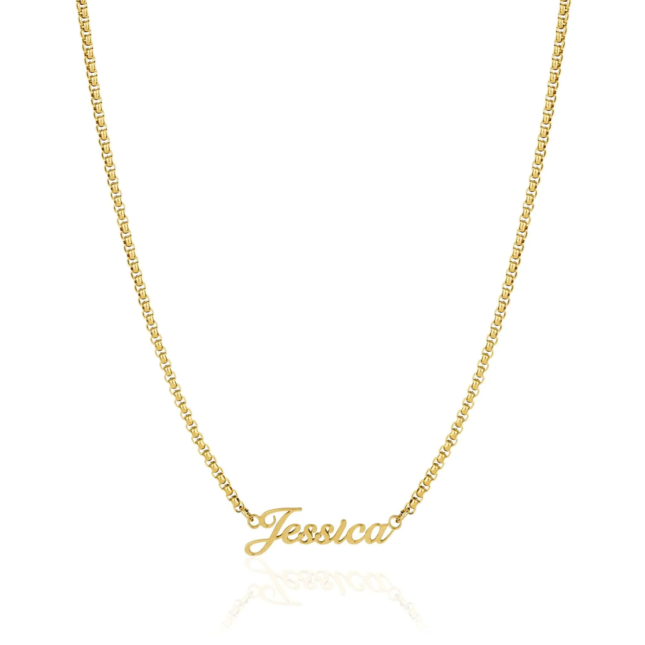 Elegant name tog adjustable necklace