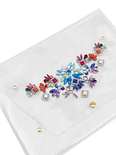 Embellished Envelope Clutch