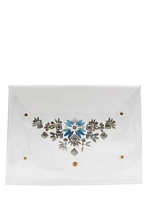 Embellished Envelope Clutch