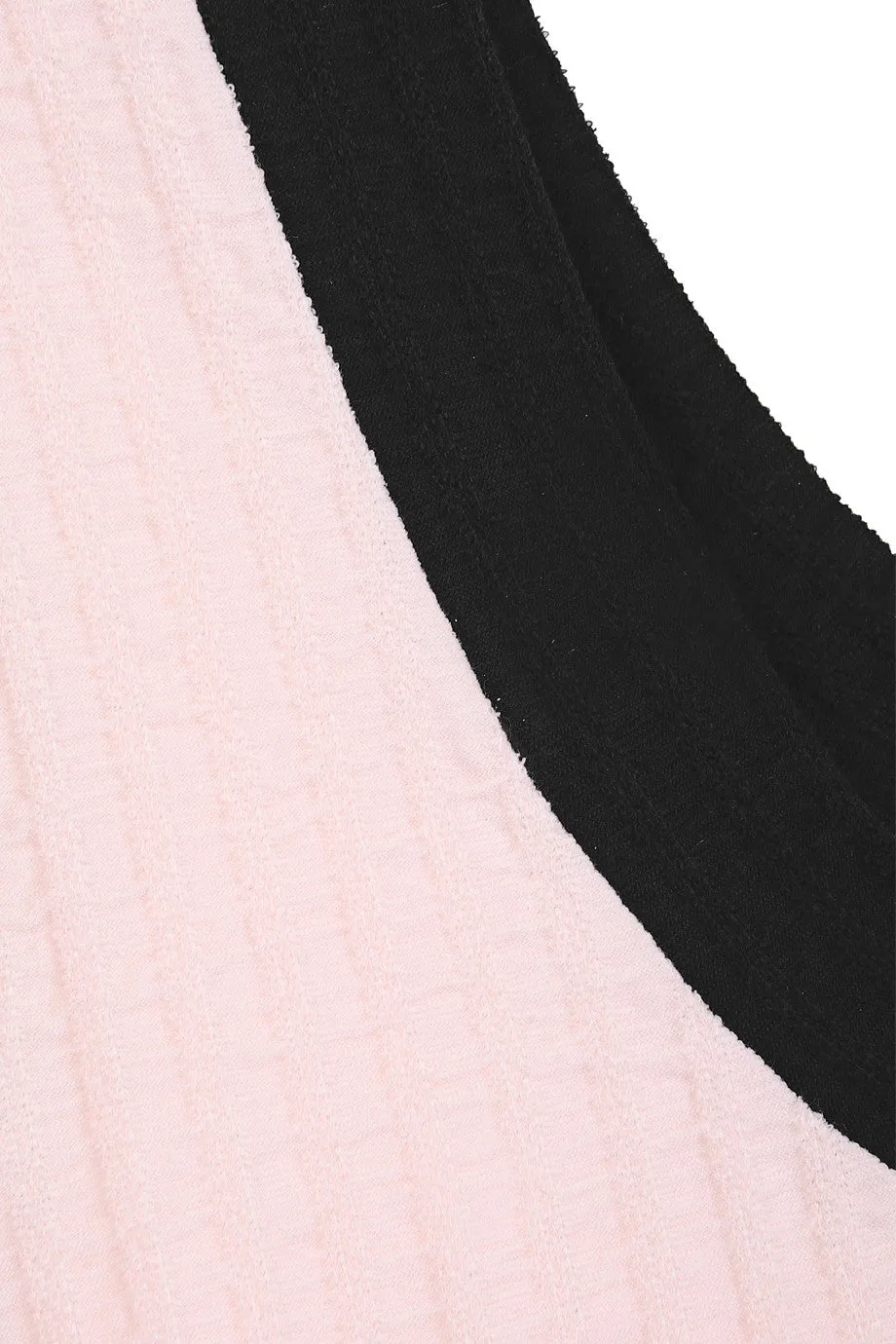 EMILIO CAVALLINI PINK BLACK Stripes Dress