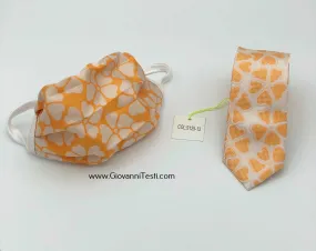 Face Mask & Tie Set S125-13, Orange