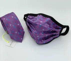 Face Mask & Tie Set S14-4, Lavender