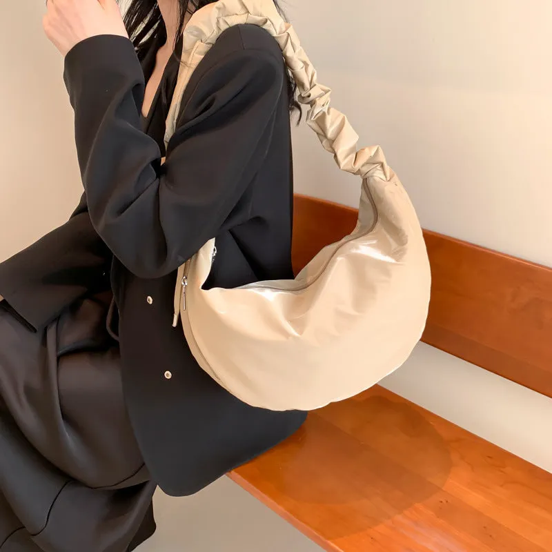 Fashion One Shoulder Underarm Bag Crossbody Pleated