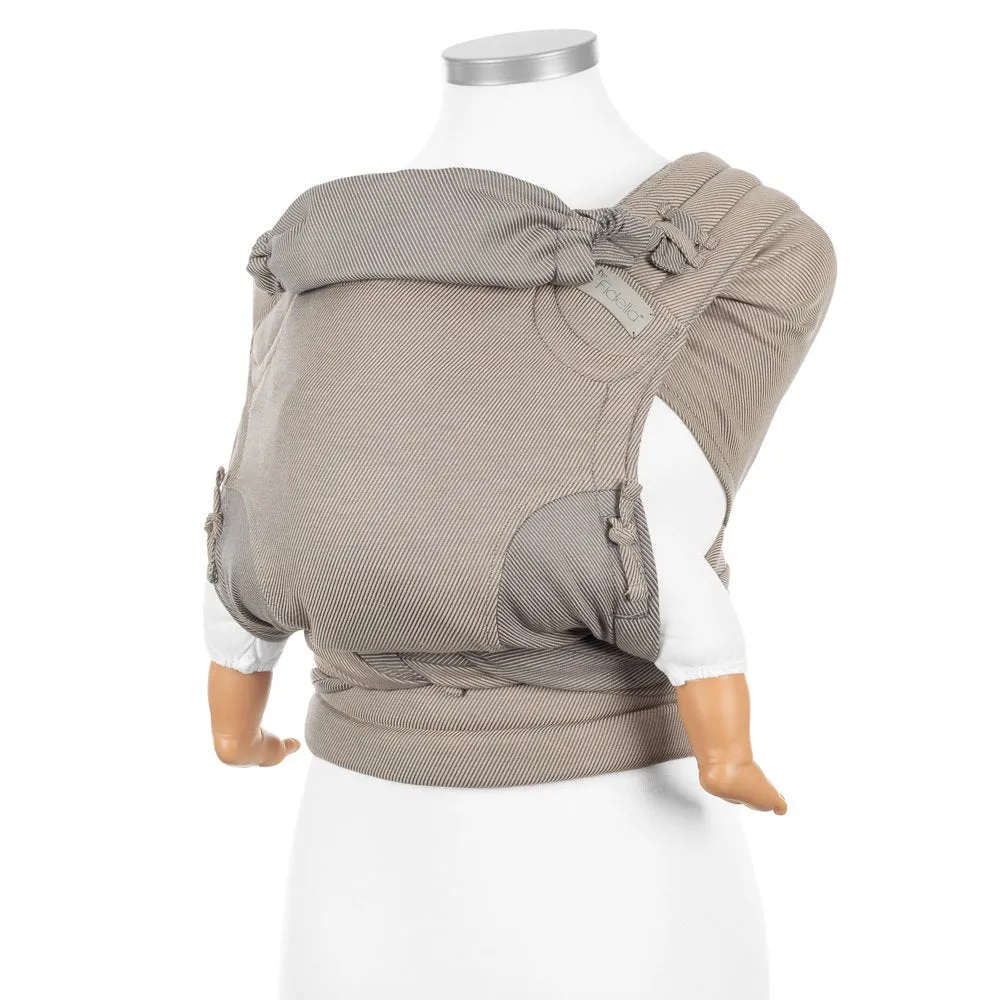 Fidella Fly Tai - MeiTai babycarrier - Lines - Beige (Baby Size - From Birth)