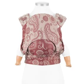 Fidella Fly Tai - MeiTai babycarrier Persian Paisley Ruby Red (Baby Size - From Birth) ***Pre-Order***