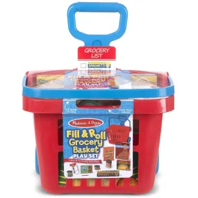 Fill & Roll Grocery Basket Play Set