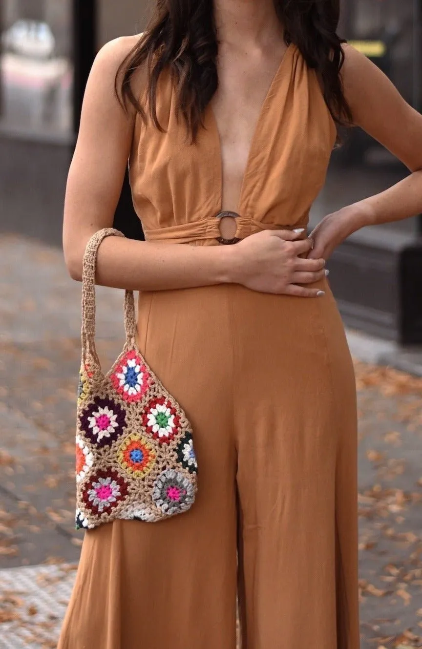 Floral Crochet Bag