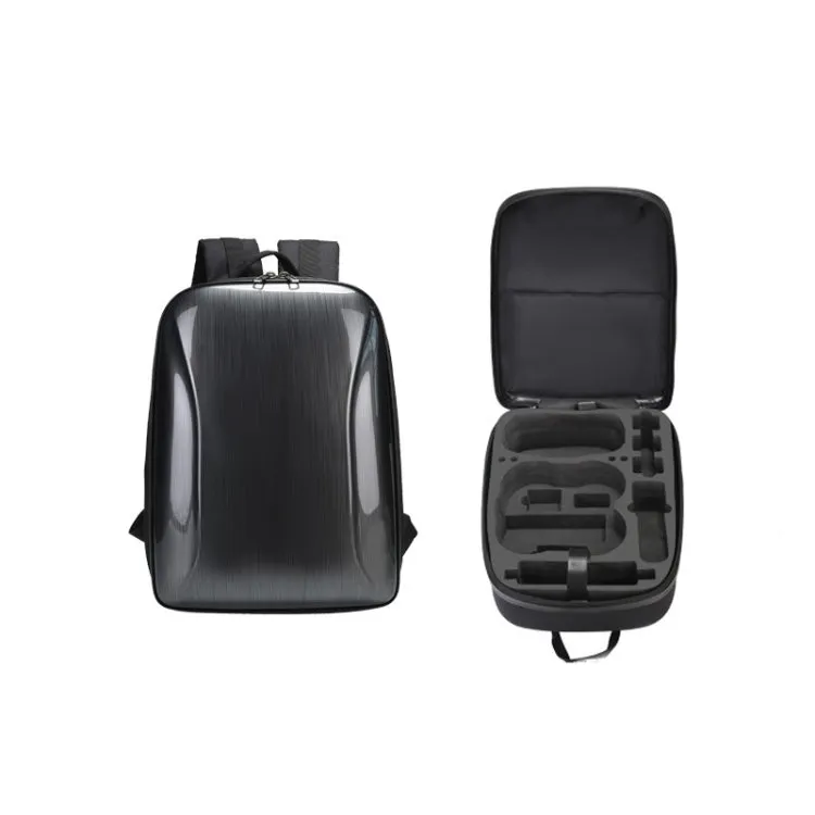 For DJI AVATA Storage Bag Hard Shell Waterproof Shoulder Bag Backpack(Black EVA Lining)