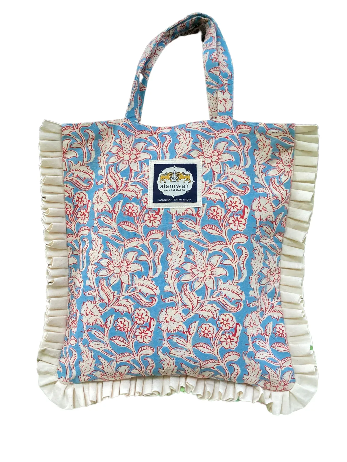 Gardenia Vintage Red & Blue Tara Tote Bag