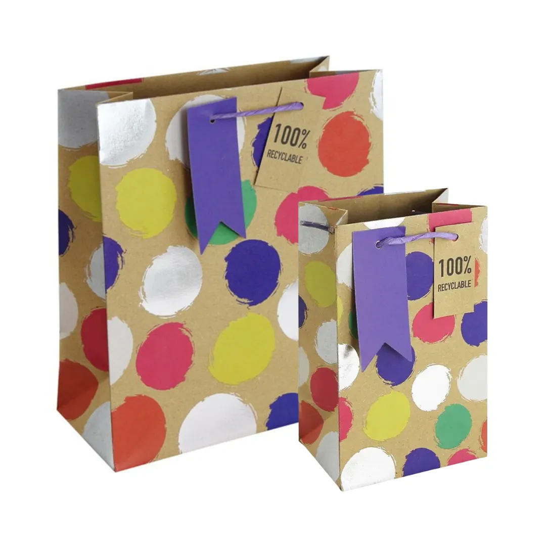 Gift Bag Perfume - Kraft Sketchy Spots