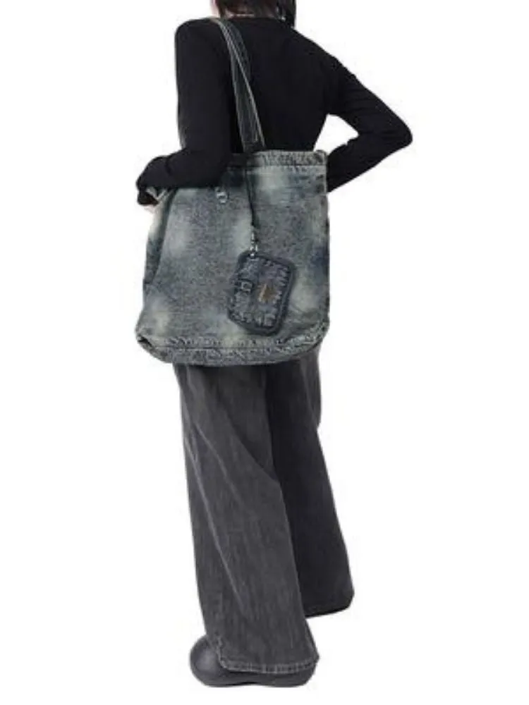 Girl denim shoulder bag【s0000003306】