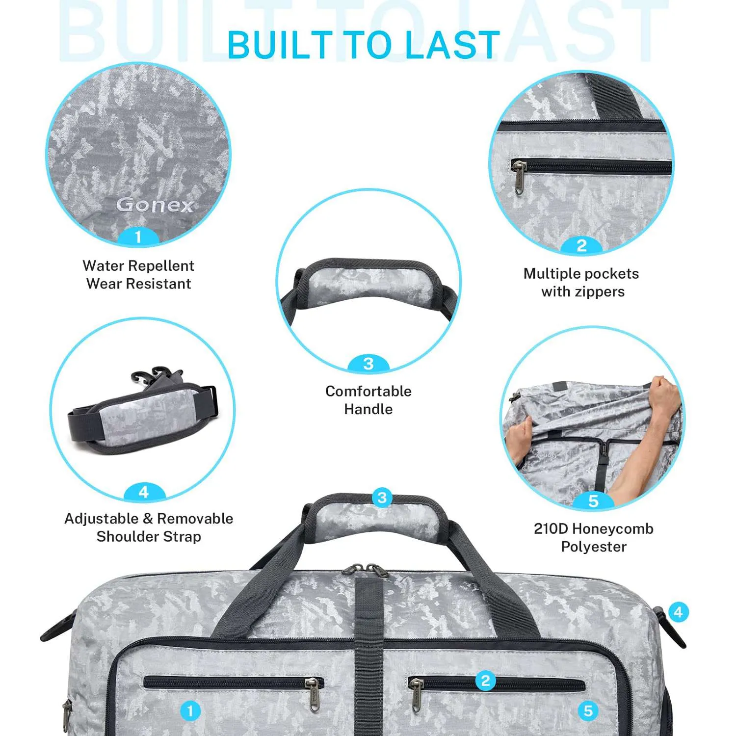 Gonex Camouflage Foldable Duffle Bag