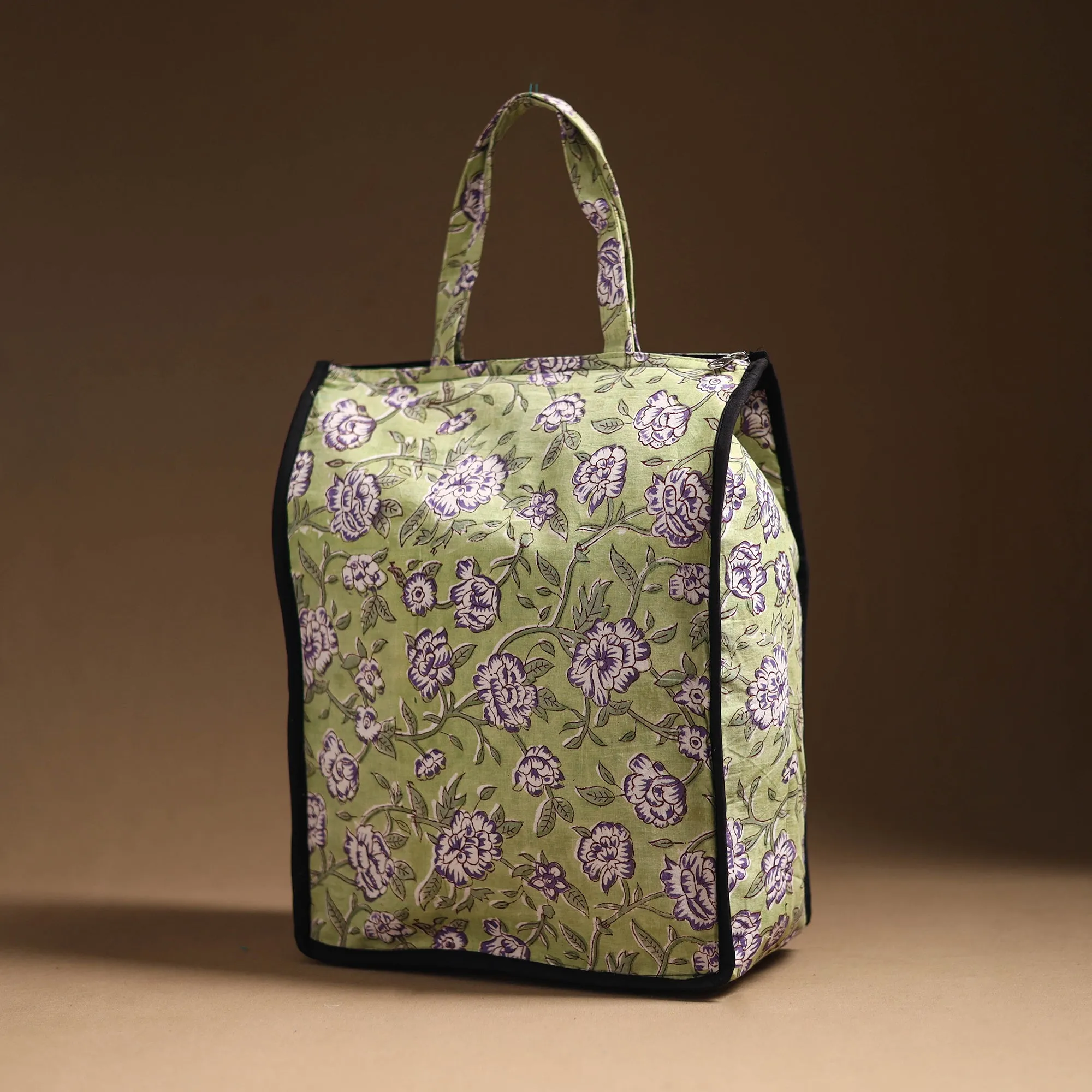 Green - Handcrafted Cotton Shopping Bag 16