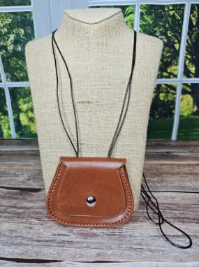 Handbag Small Leather Brown-3x4"-h695879