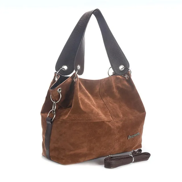 Handbag Women Shoulder Bag Female Large Tote Soft Corduroy Leather Crossbody Messenger For