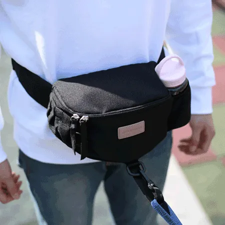 Hands-Free Hip Bag in Black