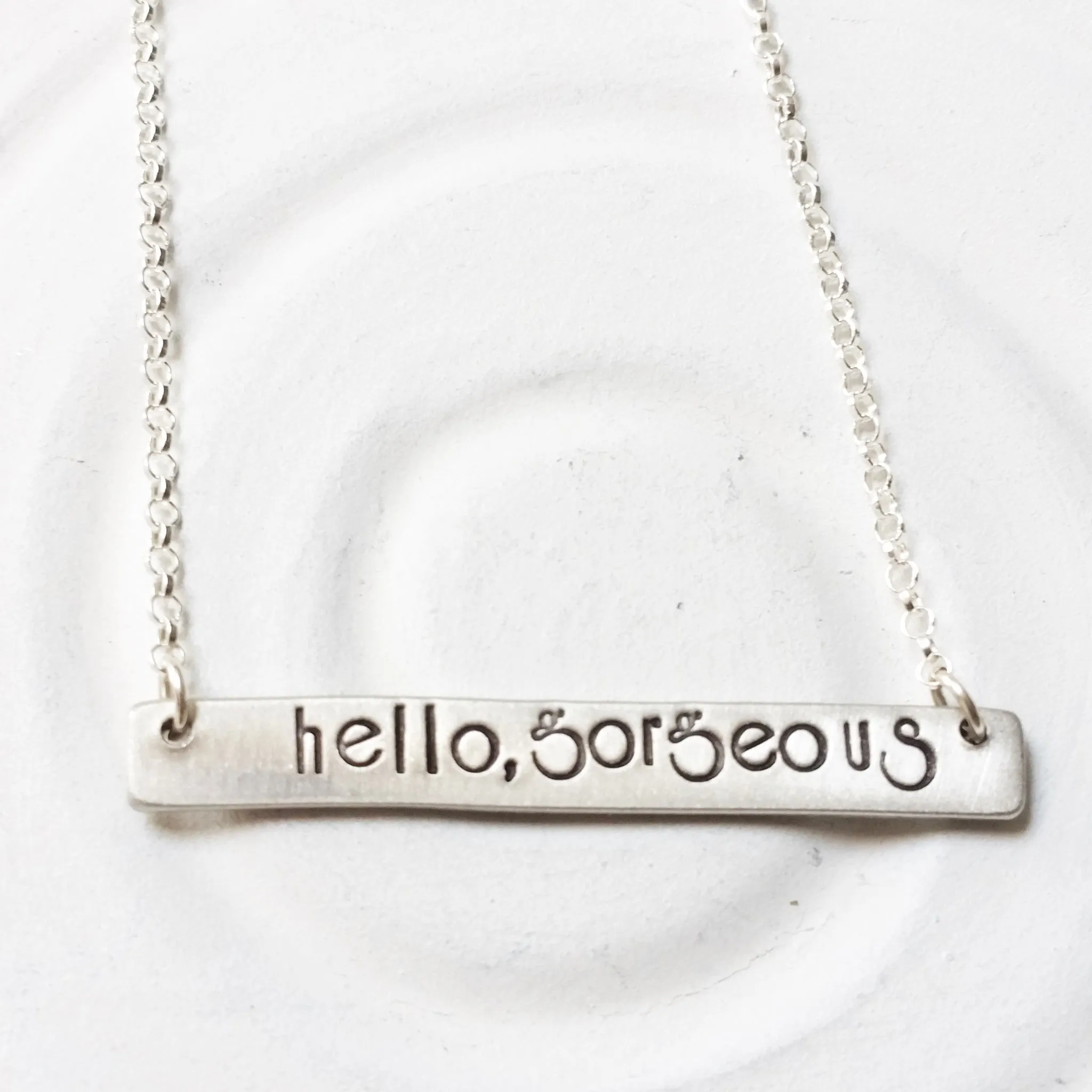 Hello, Gorgeous | Bar Necklace