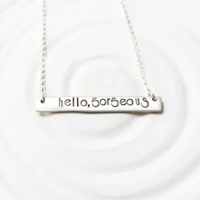 Hello, Gorgeous | Bar Necklace