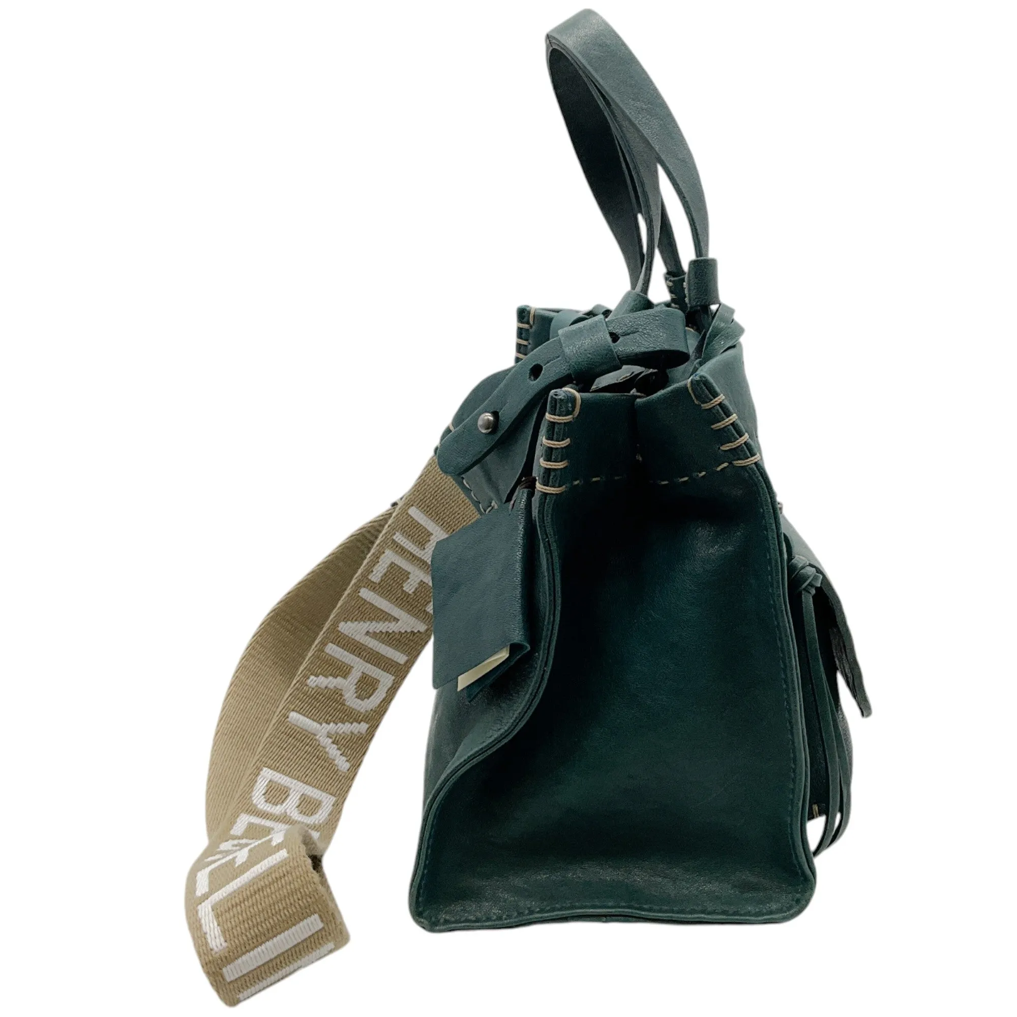 Henry Beguelin Dark Green Shopping Pocket Bag