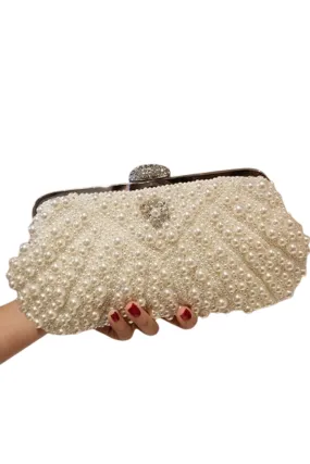 Ivory Pearl Clutch Bag