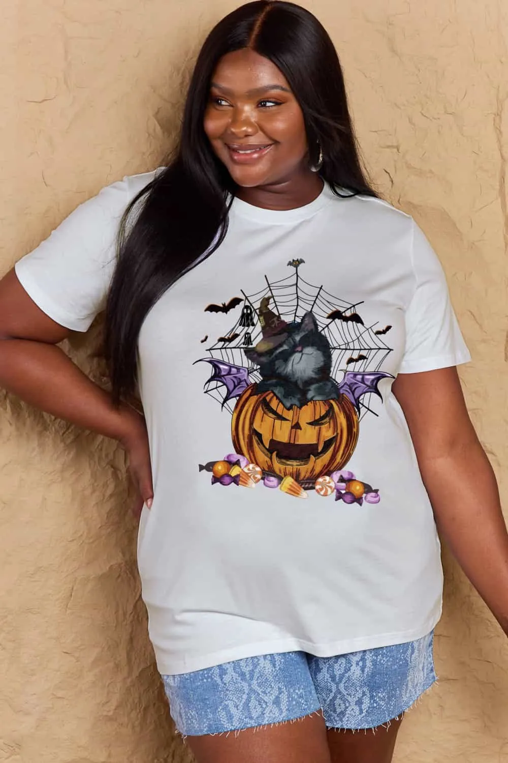 Jack-O'-Lantern Graphic T-Shirt