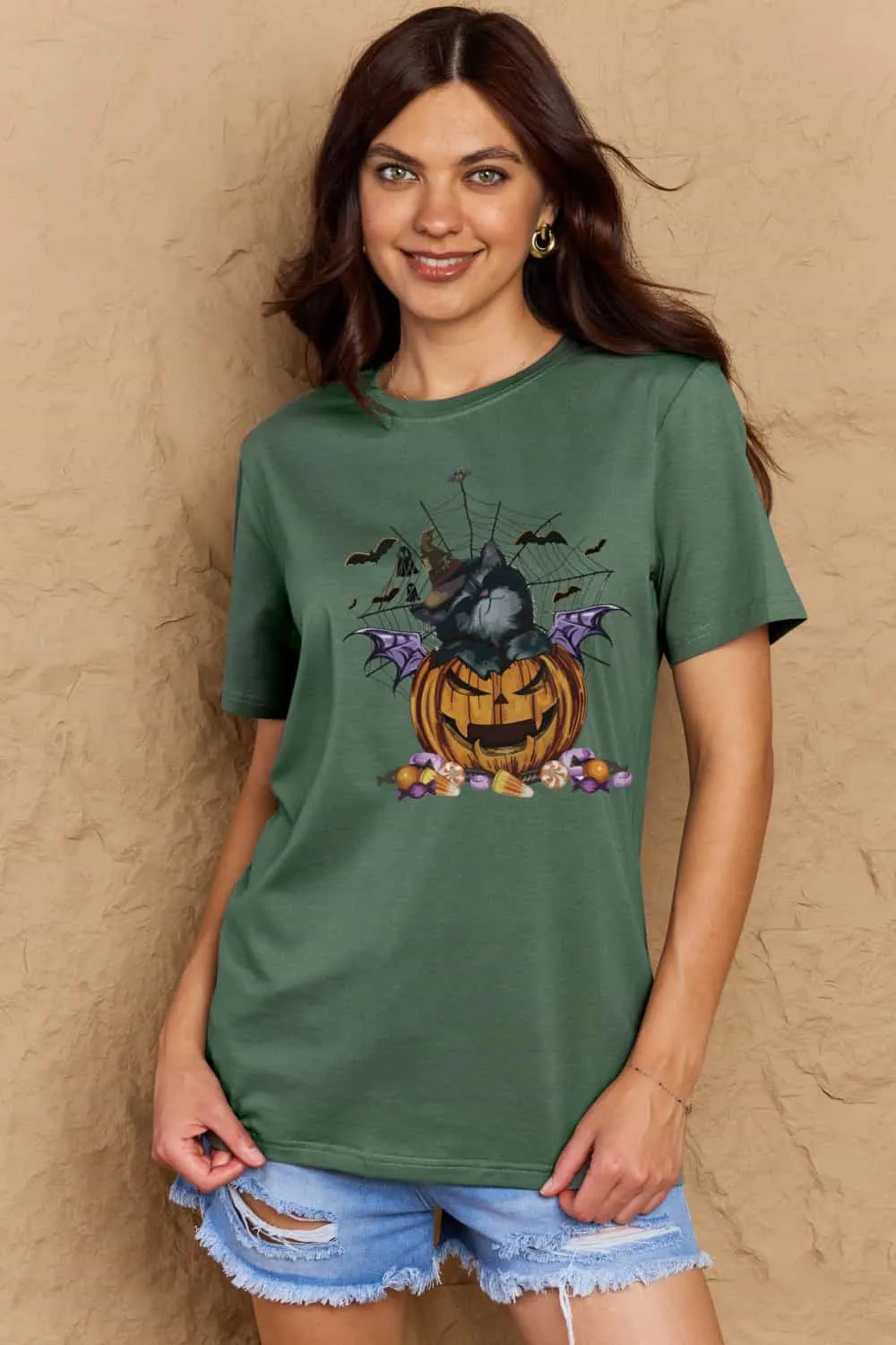 Jack-O'-Lantern Graphic T-Shirt