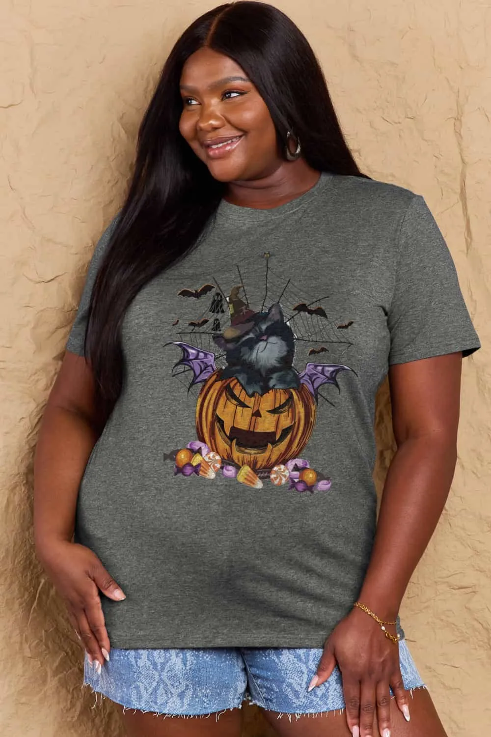 Jack-O'-Lantern Graphic T-Shirt