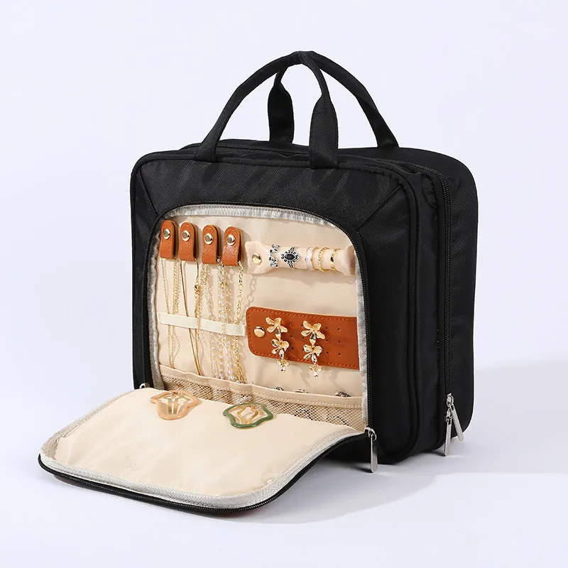 Jewelry Organizer Cosmetic Bag Travel Bag with Hanging Hook