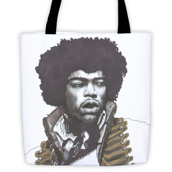 Jimi Hendrix The Legend, Focus, Tote Bag