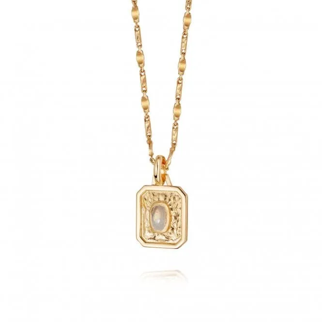 June Birthstone 18ct Gold Plated Necklace BS06_GP