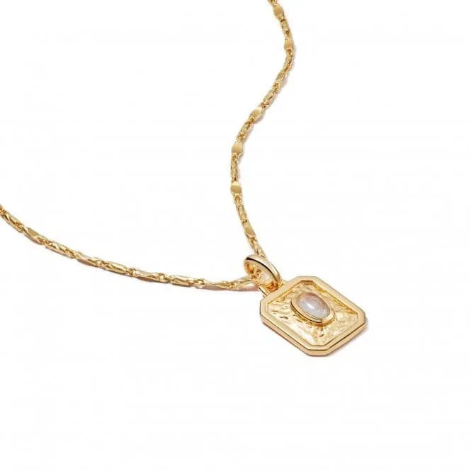 June Birthstone 18ct Gold Plated Necklace BS06_GP