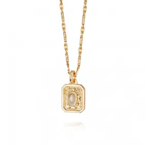 June Birthstone 18ct Gold Plated Necklace BS06_GP