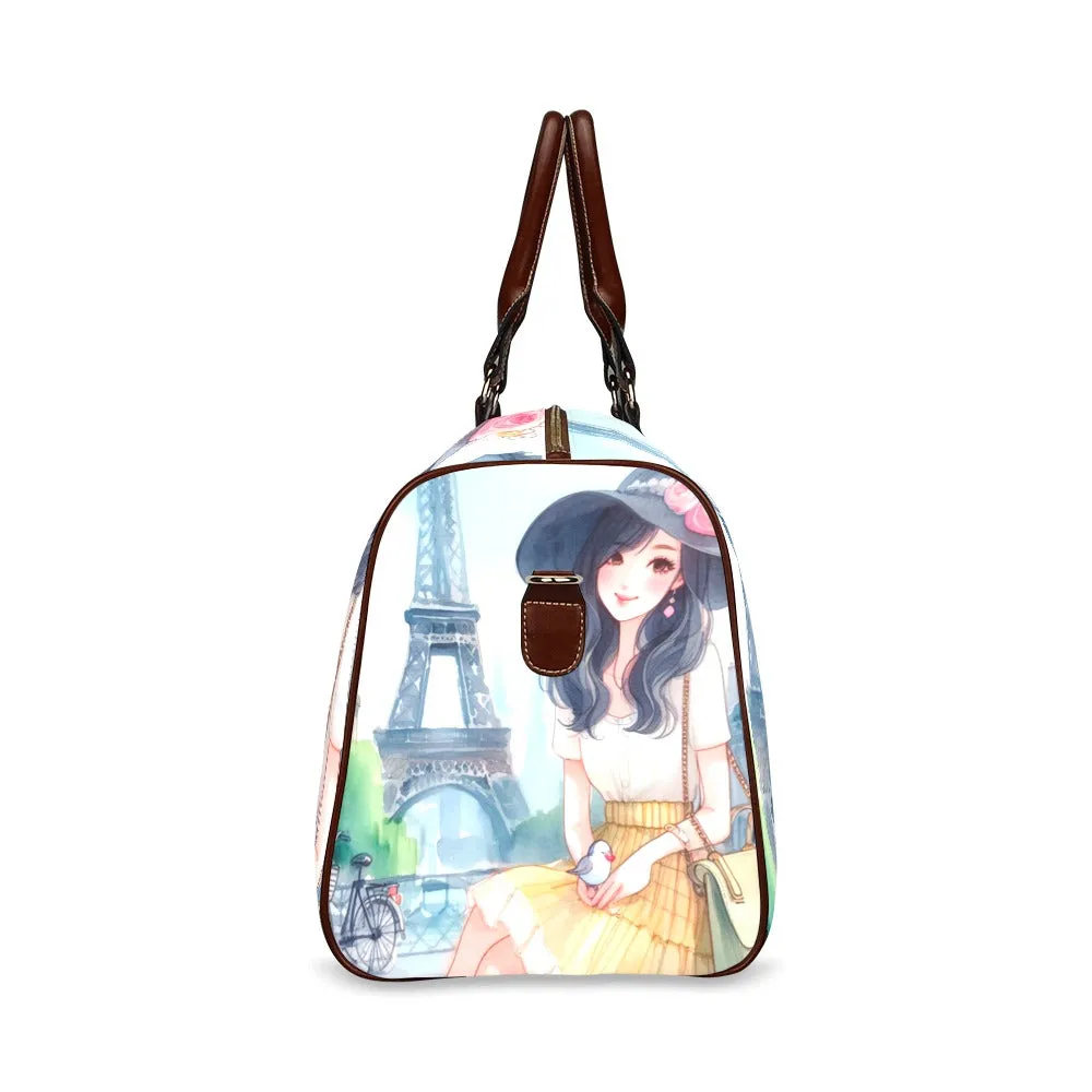 Just a Girl Who Loves Travelling Girl 4 Waterproof Travel Bag/Small (Model 1639)