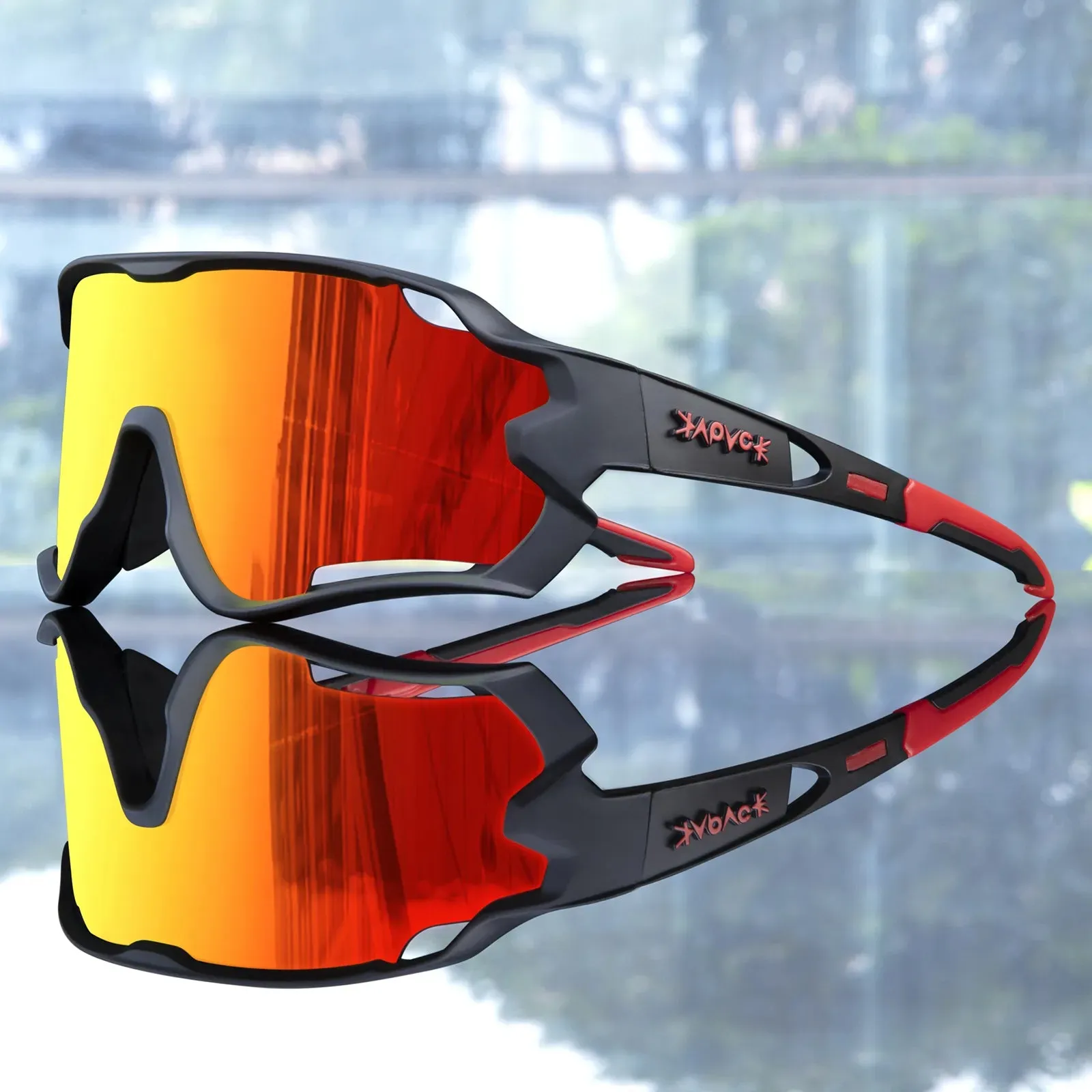 Kapvoe Cycling Sunglasses Outdoor UV400 MTB Mountain Bike Bicycle Riding Camping TR90 Glasses Eyewear Gafas Ciclismo