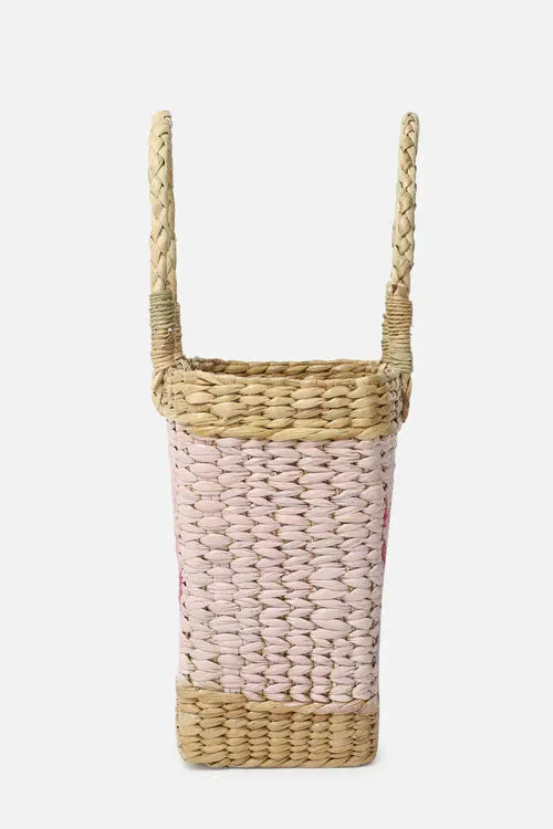 Kauna Grass Handpainted Shopping Basket