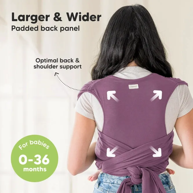 KeaBabies Baby Wrap Carrier (Dark Mauve)