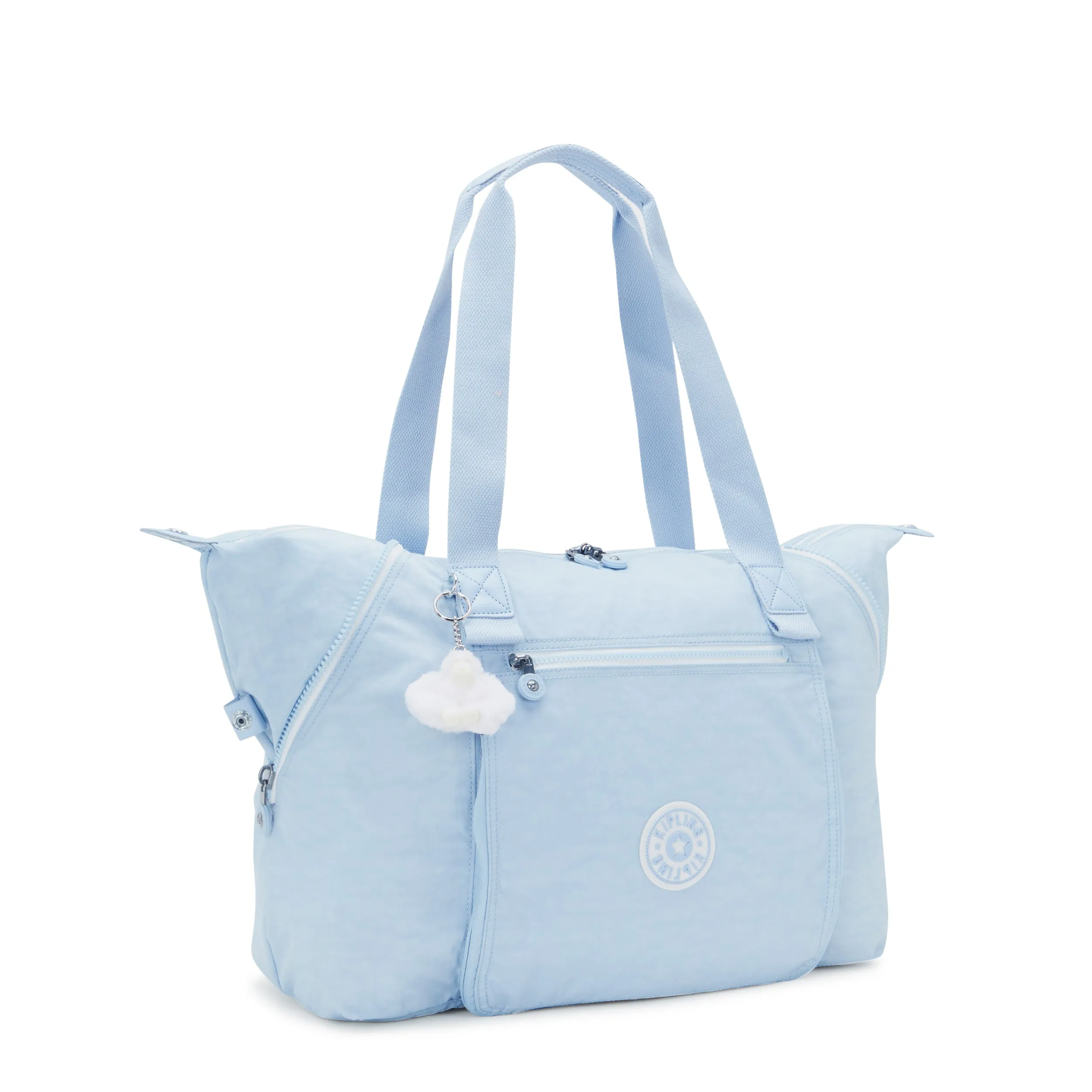 Kipling Wellness Art M Frost Blue Bl Large Tote Bag C2I4277-LZ8