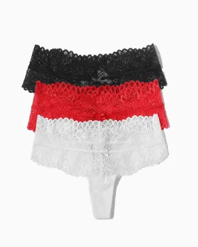 Lace Panties Low Waist Thong