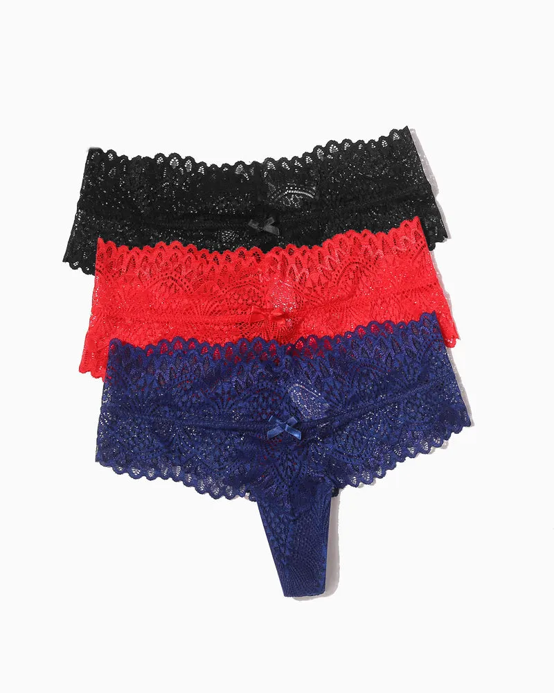 Lace Panties Low Waist Thong